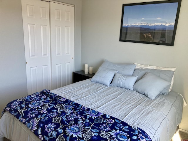 bedroom with a closet