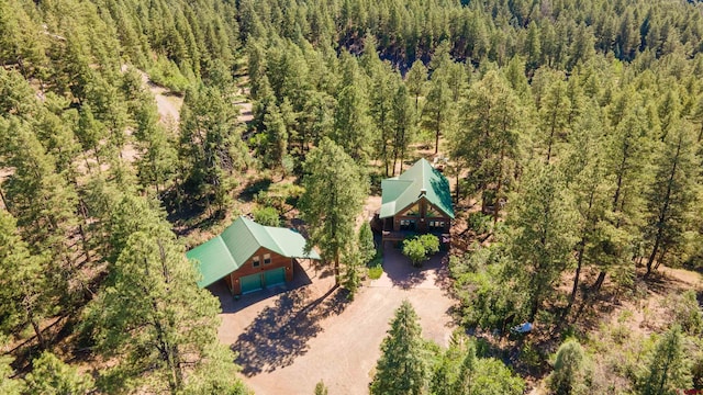 aerial view with a view of trees