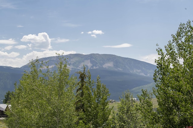 view of mountain feature