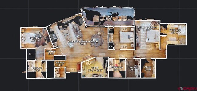 14 Hunter Hill Rd Unit C302, Mount Crested Butte, CO 81225 - floor plan