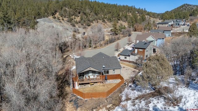 aerial view with a view of trees