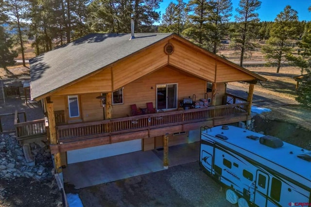 view of rustic home