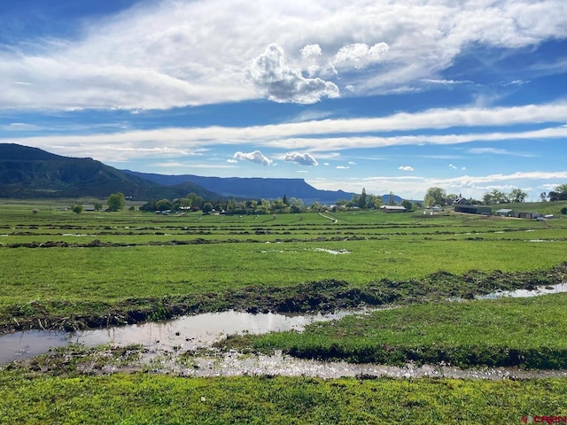 property view of mountains with a rural view