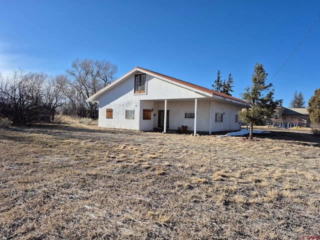 view of back of property