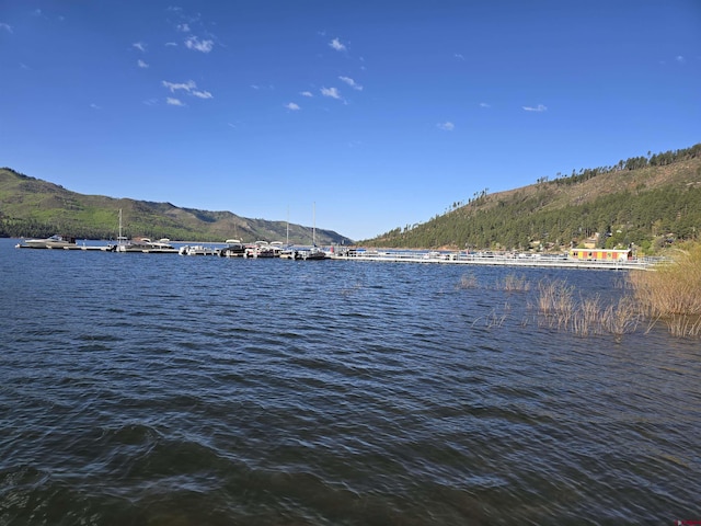 property view of water with a mountain view