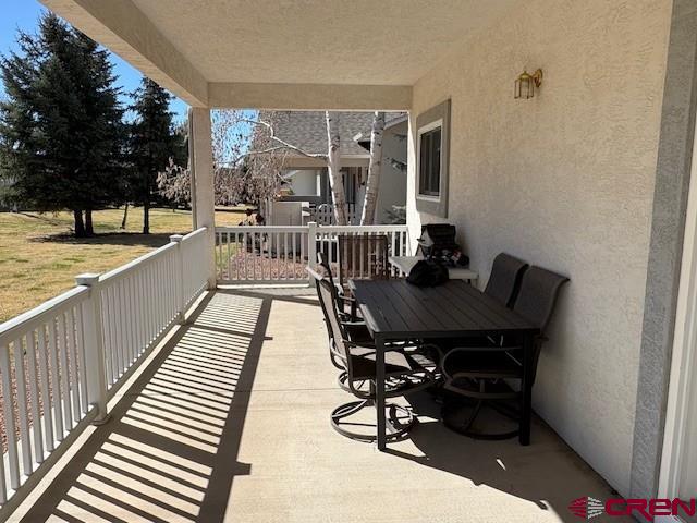 440 Old Goat Trl, Cedaredge, CO 81413 - view of patio / terrace featuring outdoor dining space