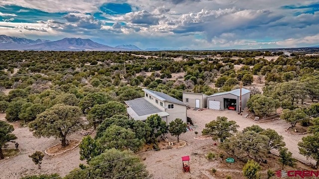 2 S Buffalo Dr, Walsenburg, CO 81089 - birds eye view of property with a mountain view