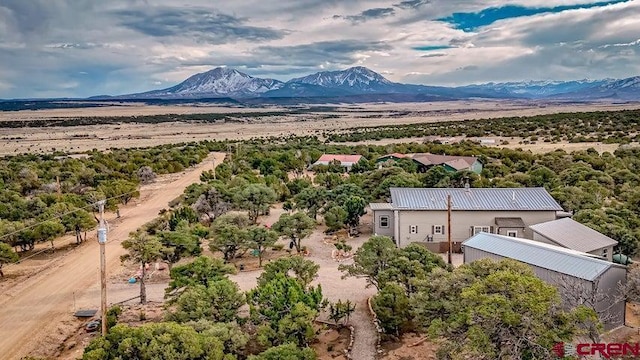 2 S Buffalo Dr, Walsenburg, CO 81089 - birds eye view of property with a mountain view