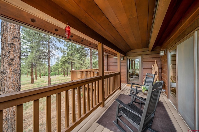 1838 Beaver Creek Dr, Bayfield, CO 81122 - view of wooden deck