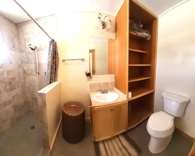 1435 Pine St, Norwood, CO 81423 - full bath with vanity, a tile shower, and toilet