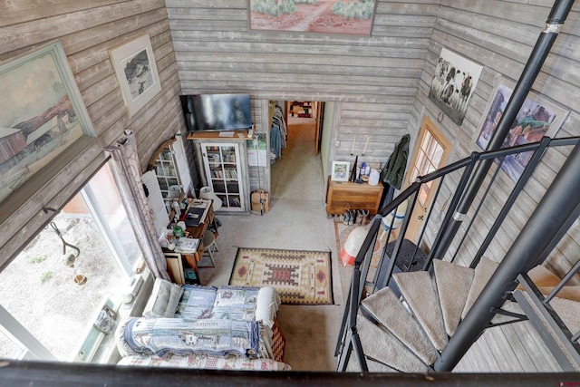 18725 Rd 25.8, Dolores, CO 81323 - stairs featuring a wealth of natural light and a towering ceiling