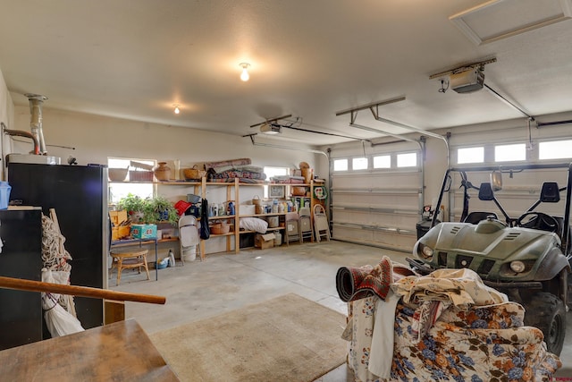 18725 Rd 25.8, Dolores, CO 81323 - garage with a garage door opener and freestanding refrigerator