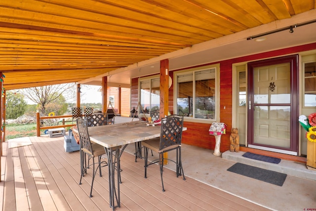 18725 Rd 25.8, Dolores, CO 81323 - deck with outdoor dining space