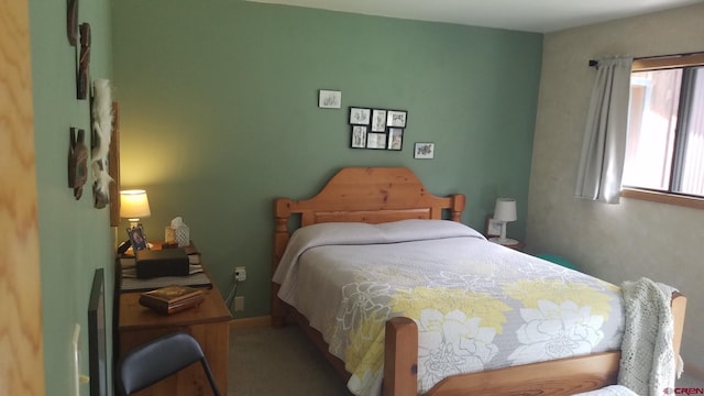 bedroom featuring carpet floors