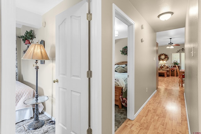 85 Dayspring Pl, Pagosa Springs, CO 81147 - hallway featuring light wood-type flooring and baseboards