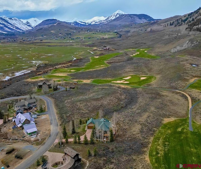 138 Silver Sage Dr, Crested Butte, CO 81224 - bird's eye view featuring a mountain view