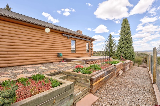 exterior space featuring fence