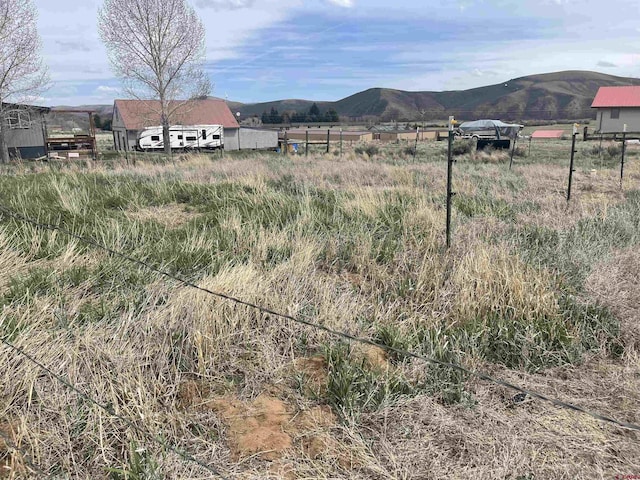14 Tomichi Ln, Gunnison, CO 81230 - view of yard featuring fence, a rural view, and a mountain view