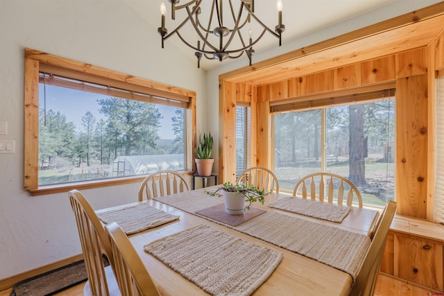85 Mclain Ct, Pagosa Springs, CO 81147 - dining room with a notable chandelier and wood finished floors