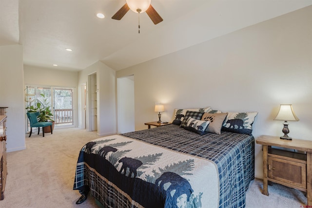 85 Mclain Ct, Pagosa Springs, CO 81147 - carpeted bedroom featuring recessed lighting and ceiling fan