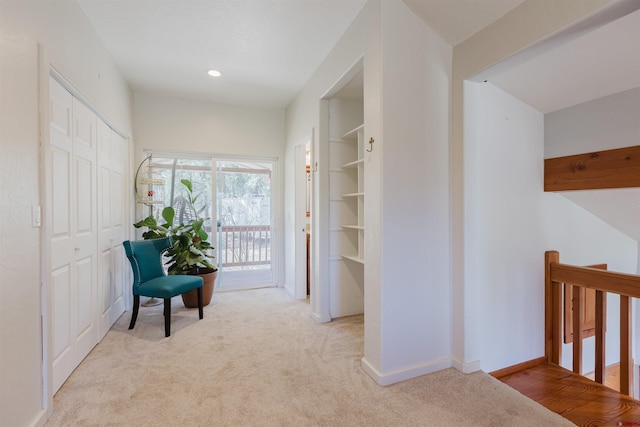 85 Mclain Ct, Pagosa Springs, CO 81147 - hall featuring baseboards, light carpet, and recessed lighting