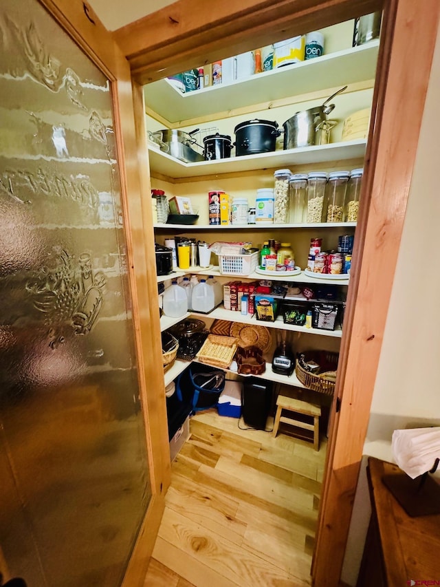 view of pantry