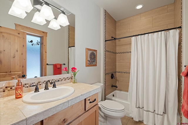 300 Copper Rim Trl, Durango, CO 81301 - full bathroom with vanity, toilet, and shower / bath combination with curtain