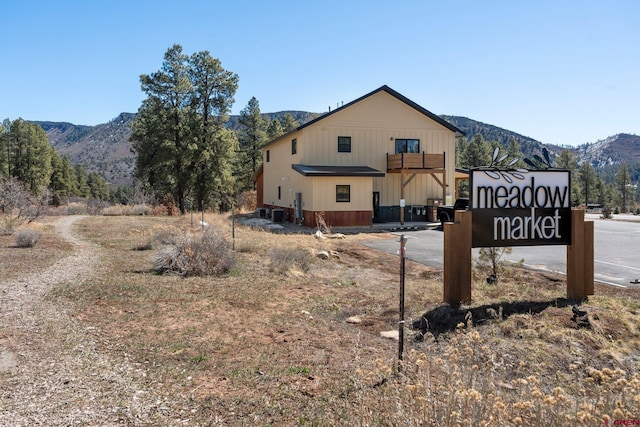 300 Copper Rim Trl, Durango, CO 81301 - view of home's exterior with board and batten siding and a mountain view