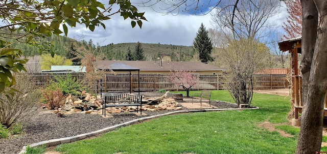 108 N 15th St, Dolores, CO 81323 - view of yard with a gazebo and a fenced backyard
