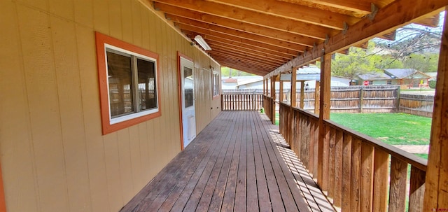 108 N 15th St, Dolores, CO 81323 - wooden deck with a yard and fence