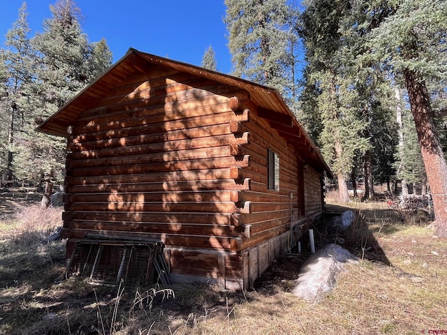 114 Meadowbrook Park, Creede, CO 81130 - view of home's exterior featuring log exterior