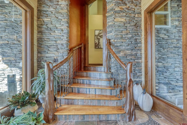 view of staircase