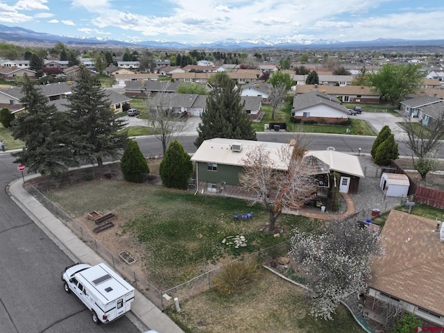 2143 Stratford Dr, Montrose, CO 81401 - bird's eye view featuring a residential view and a mountain view