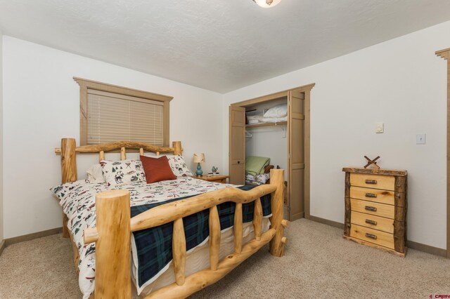 746 W Vallecito Crk, Bayfield, CO 81122 - bedroom with baseboards, a closet, and light colored carpet
