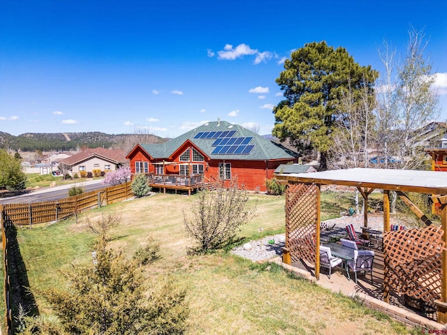 500 Dove Ranch Rd, Bayfield, CO 81122 - view of yard featuring a fenced backyard and a wooden deck