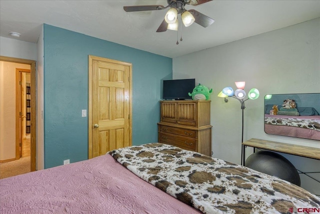 26 Steamboat Dr, Pagosa Springs, CO 81147 - bedroom with ceiling fan