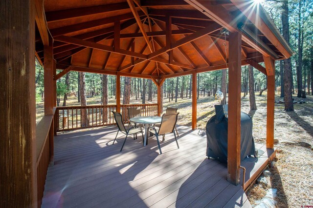 1215 Beaver Creek Dr, Bayfield, CO 81122 - view of wooden deck