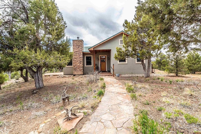 35900 Rd J.8, Mancos, CO 81328 - view of front of house with a chimney and stucco siding