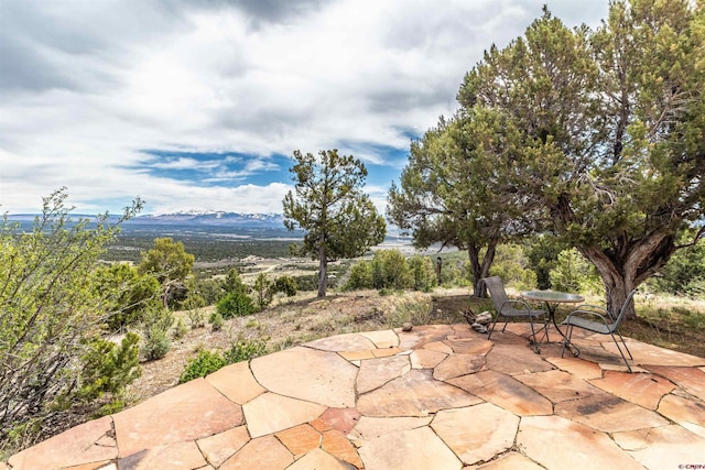 35900 Rd J.8, Mancos, CO 81328 - view of patio / terrace featuring a mountain view and outdoor dining space