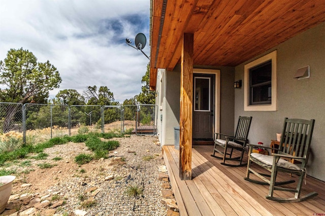 35900 Rd J.8, Mancos, CO 81328 - view of wooden terrace