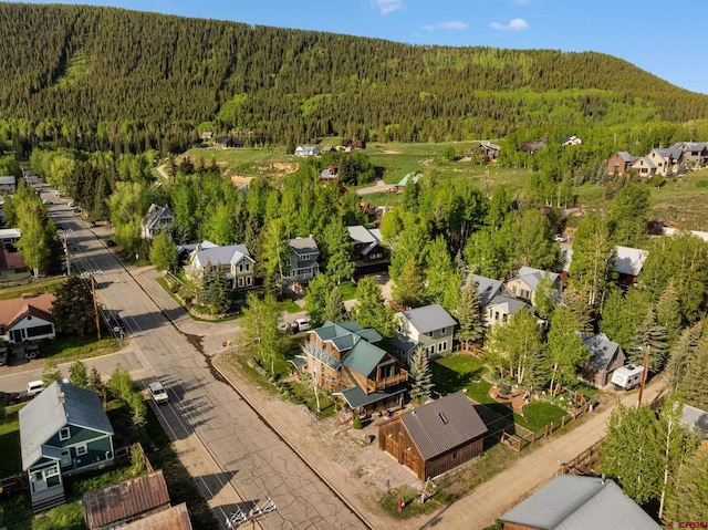 31 Gothic Ave, Crested Butte, CO 81224 - aerial view of residential area featuring a heavily wooded area