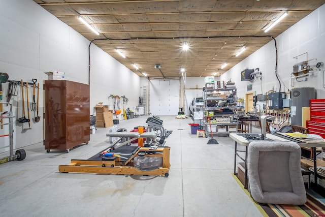 interior space with water heater