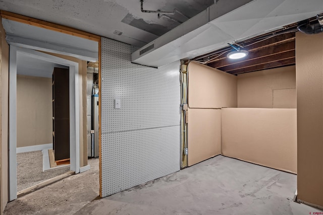 319 Rosevale Rd, Grand Junction, CO 81507 - unfinished basement featuring water heater and visible vents