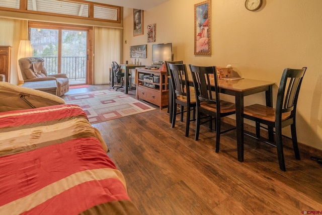 living room with wood finished floors