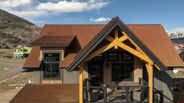 96 Chestnut Ln, Crested Butte, CO 81224 - view of front of house featuring a mountain view