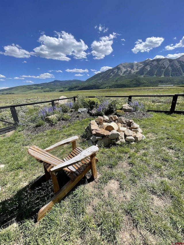 96 Chestnut Ln, Crested Butte, CO 81224 - view of mountain feature with a rural view