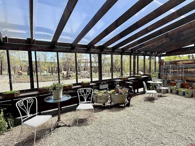 view of sunroom / solarium