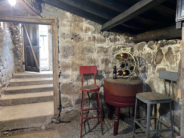 view of basement