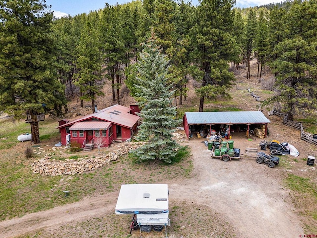 2229 Bear Creek Rd, Bayfield, CO 81122 - drone / aerial view with a view of trees