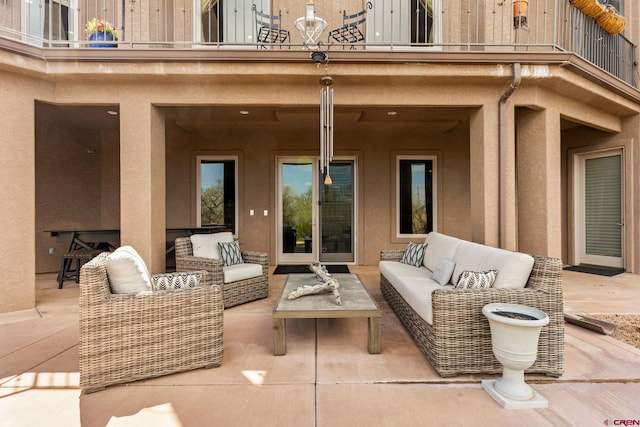 714 Washington Ct, Grand Junction, CO 81507 - view of patio with a balcony and outdoor lounge area